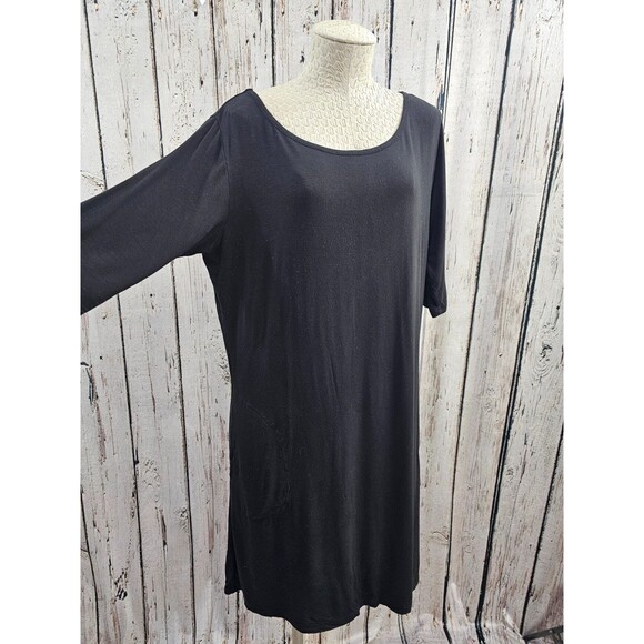 Yala Women's XL Haley Bamboo Pajama Tunic Top Crossover Front 3/4 Sleeve GUC - Picture 4 of 10